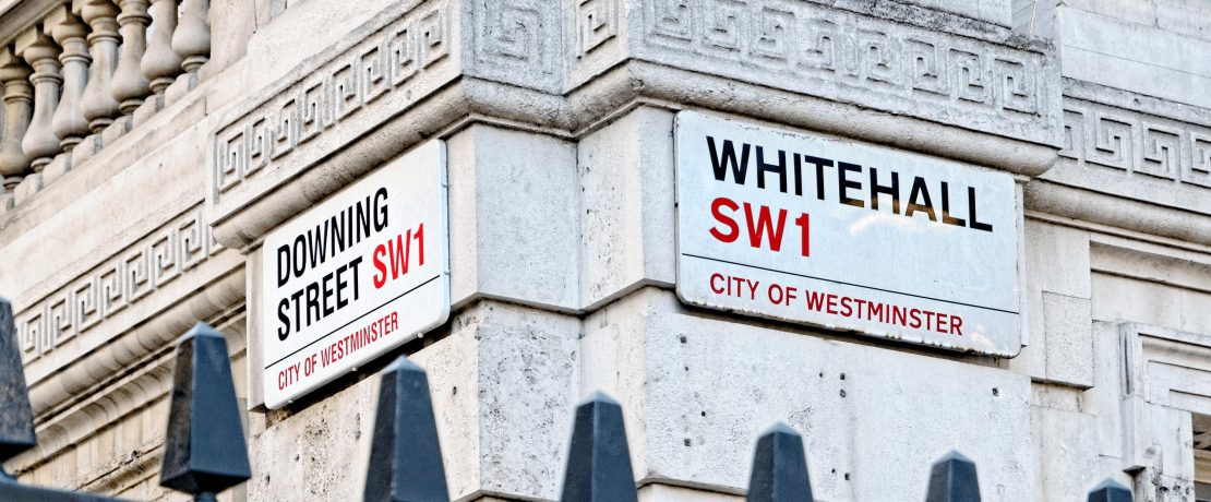 Corner of Whitehall and Downing Street