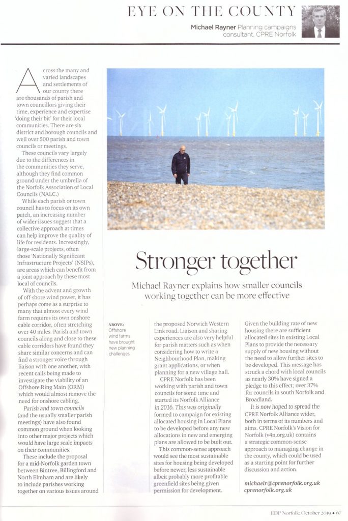 Norfolk Magazine article October 2019