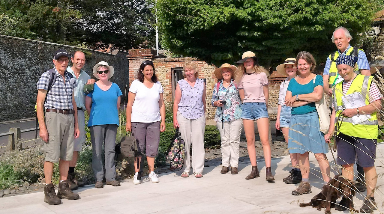 CPRE Norfolk members on the Walsingham walk in 2018