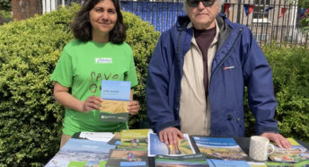 Pallavi and Terry at Kings Lynn Earth Day Celebrations