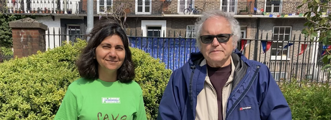 Pallavi and Terry at Kings Lynn Earth Day Celebrations