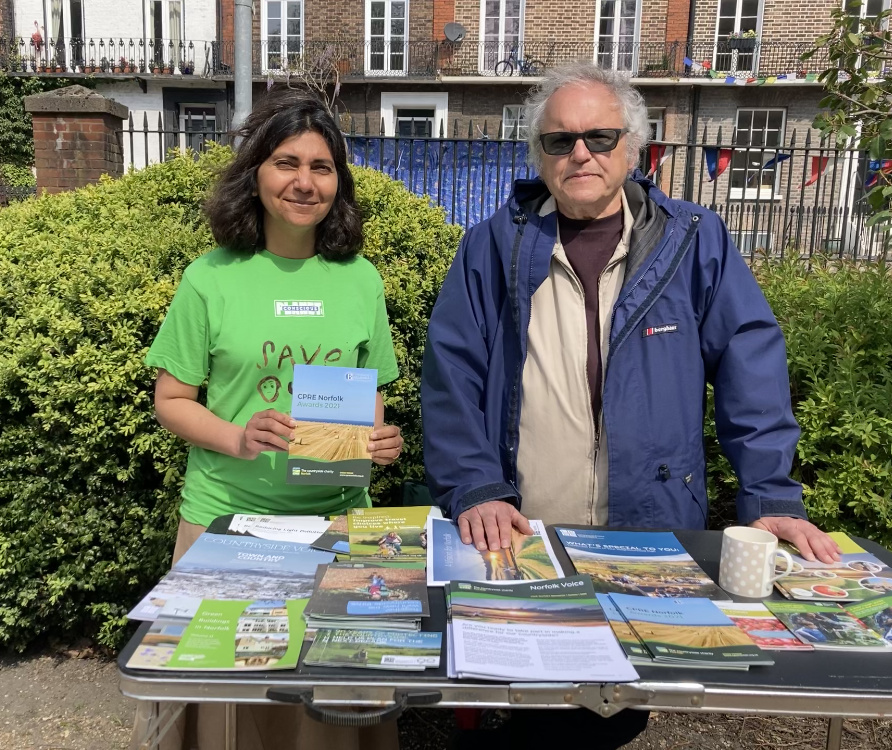 Pallavi and Terry at Kings Lynn Earth Day Celebrations