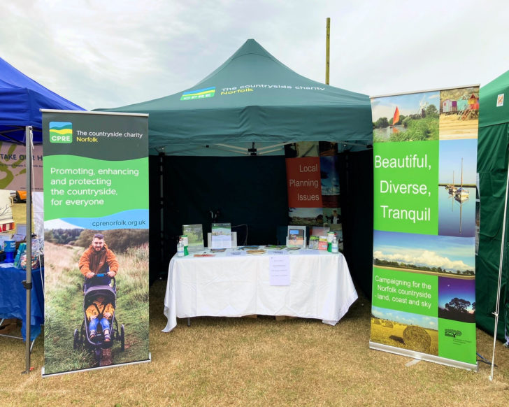 CPRE Norfolk's stand at the Royal Norfolk Show 2022