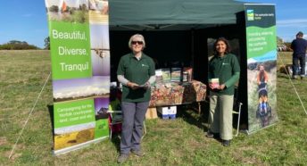 The CPRE Norfolk tent at the Wild Ken Hill event.
