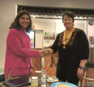 Dr Pallavi Devulapalli being thanked by the Group Chair Yvonne Wilson