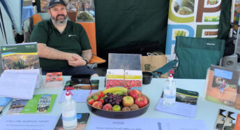 CPRE Norfolk's Secretary, Ian Francis, manning the stall at the Big Green Week event.