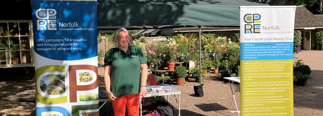 CPRE Norfolk's stall at the Sandringham event