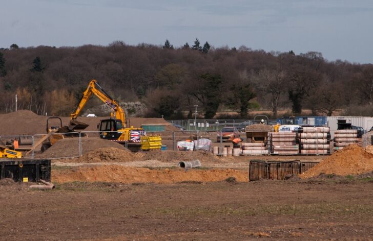 Road building in Norfolk