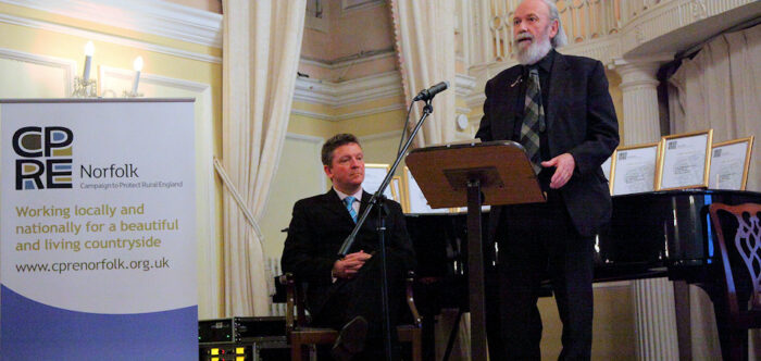 Martin Walton speaking at the 2021 CPRE Norfolk Awards
