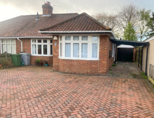 The front of a 1930s bungalow retrofitted with eco-friendly facilities