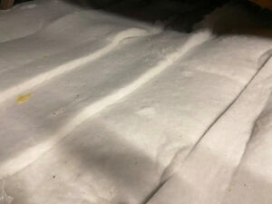 Loft insulation made from recycled plastic bottles