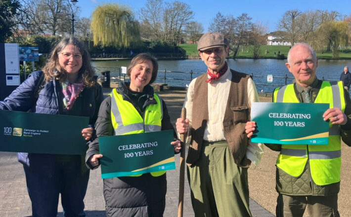 Staff and supporters of CPRE Norfolk celebrate a centenary of protecting the countryside.