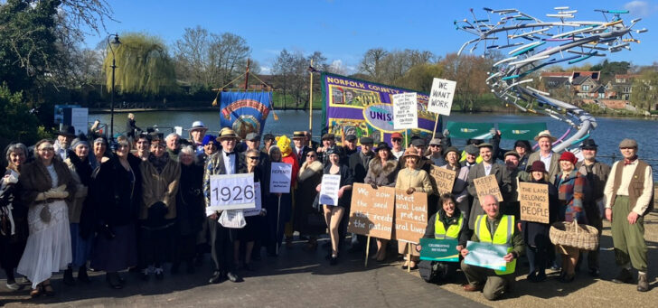 The participants in the 1926 parade in Diss