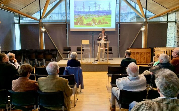 Sir Nicholas Bacon delivering the Annual lecture after CPRE Norfolk's AGM 2026